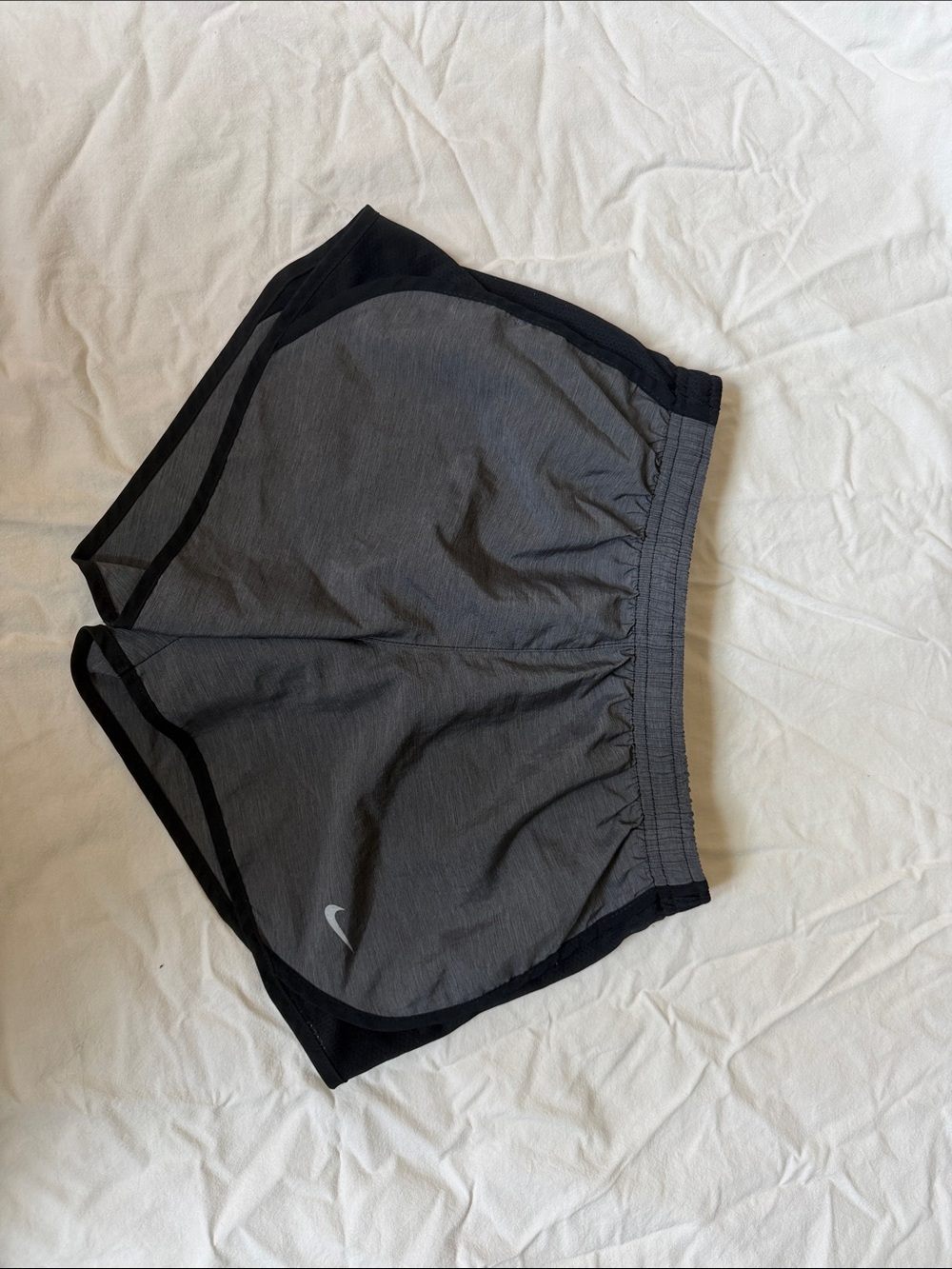 Nike Grey and Black Lightweight Running Shorts